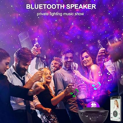 Galaxy Bluetooth Speaker Projector Lamp