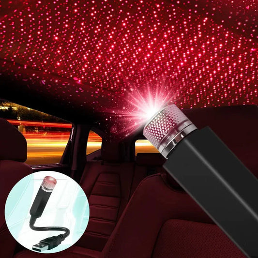 Romantic LED Starry Sky Car Roof Projection USB Portable Light
