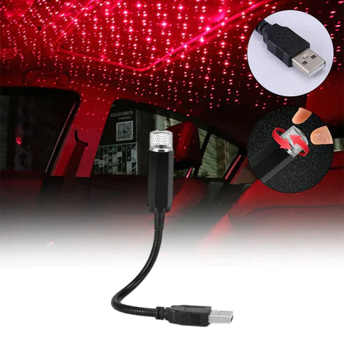 Romantic LED Starry Sky Car Roof Projection USB Portable Light
