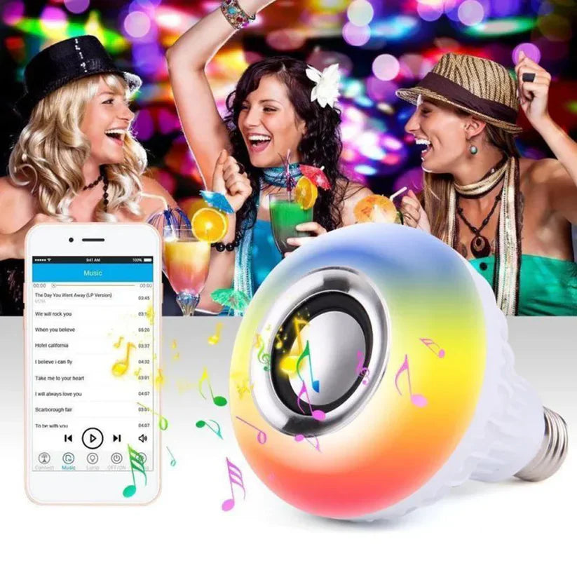 Smart LED Light Bulb With Bluetooth Speakers