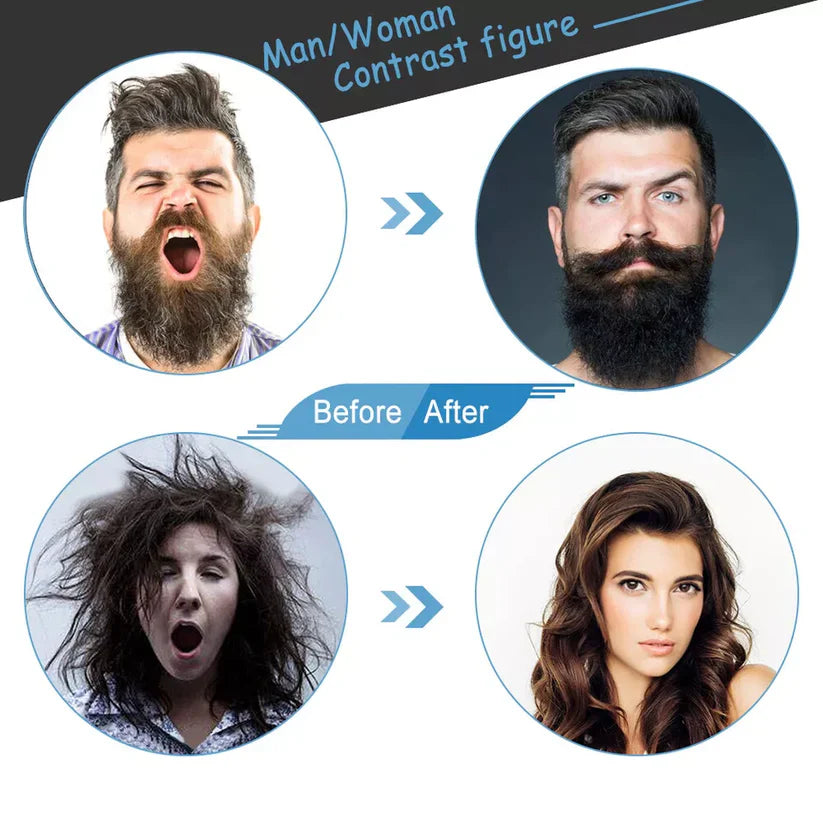 Multifunctional Hair Comb Beard Straightener & Curler