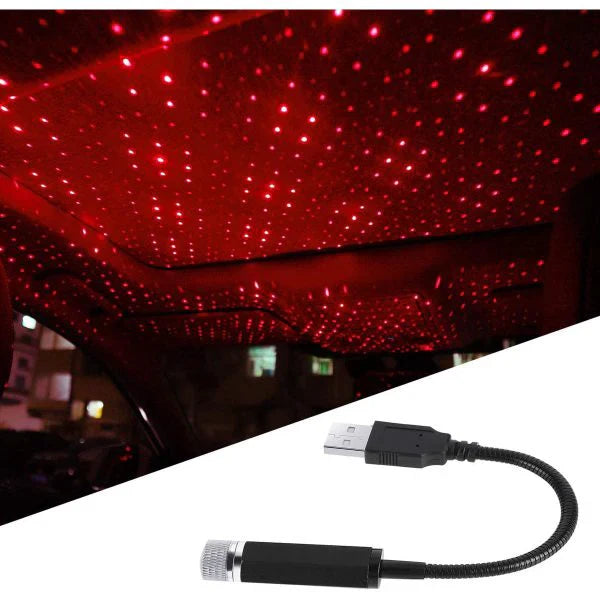 Romantic LED Starry Sky Car Roof Projection USB Portable Light